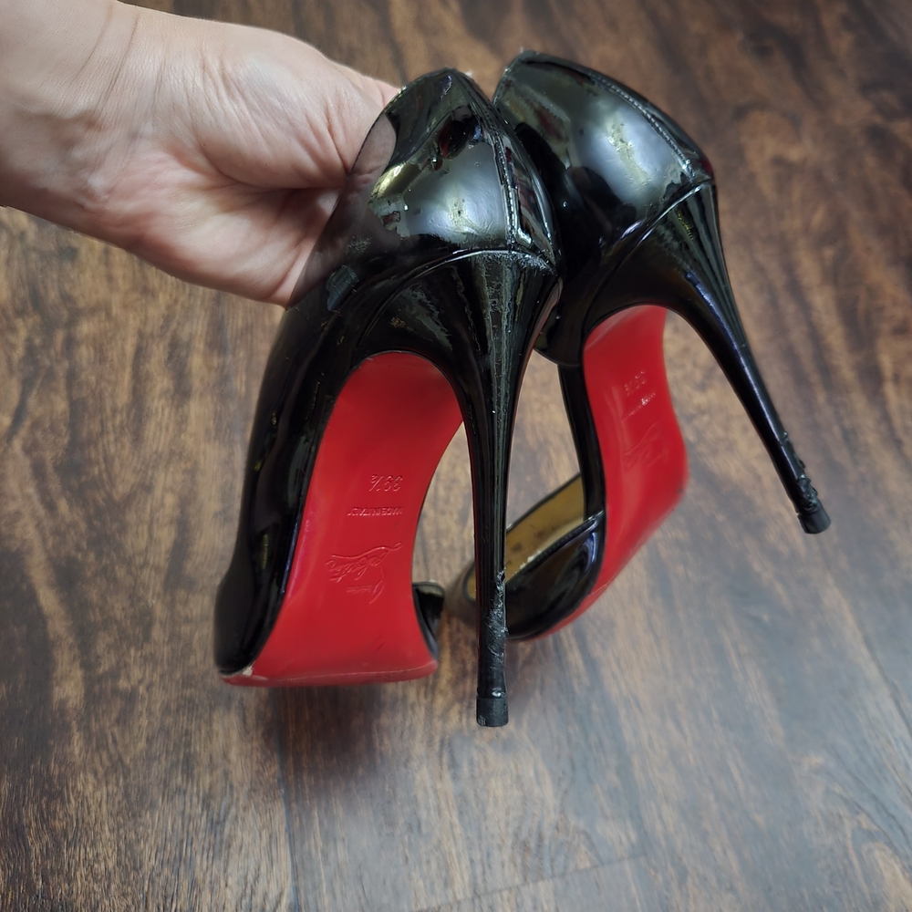 Christian Louboutin Black Patent Heels - Picture 4 of 5
